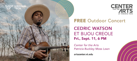 Outdoor Concert with Cedric Watson